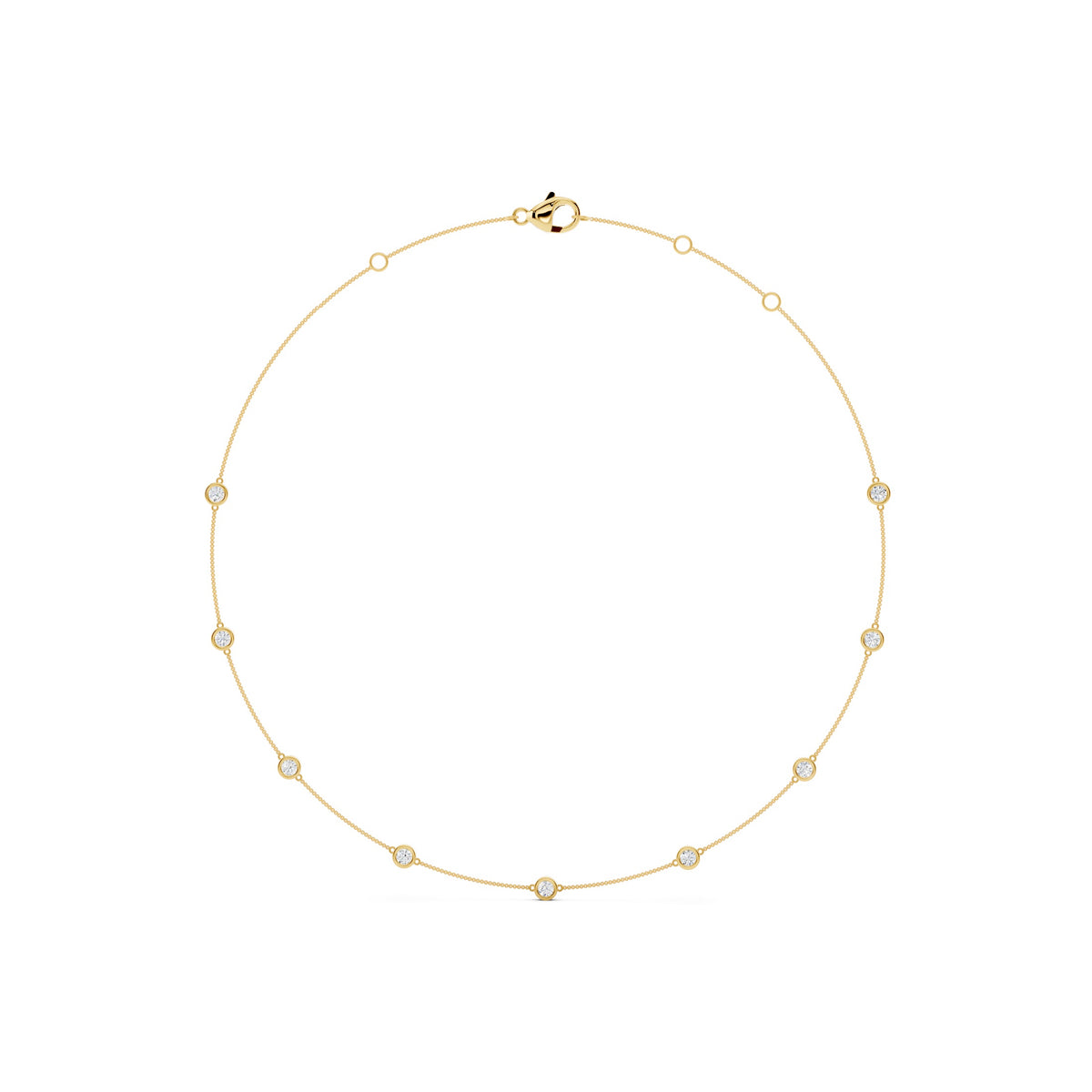 Minimal Lab-Grown Diamond Necklace - 14KT Gold