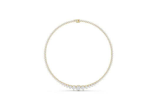 Lab-Grown Diamond Statement Necklace - 14KT Gold