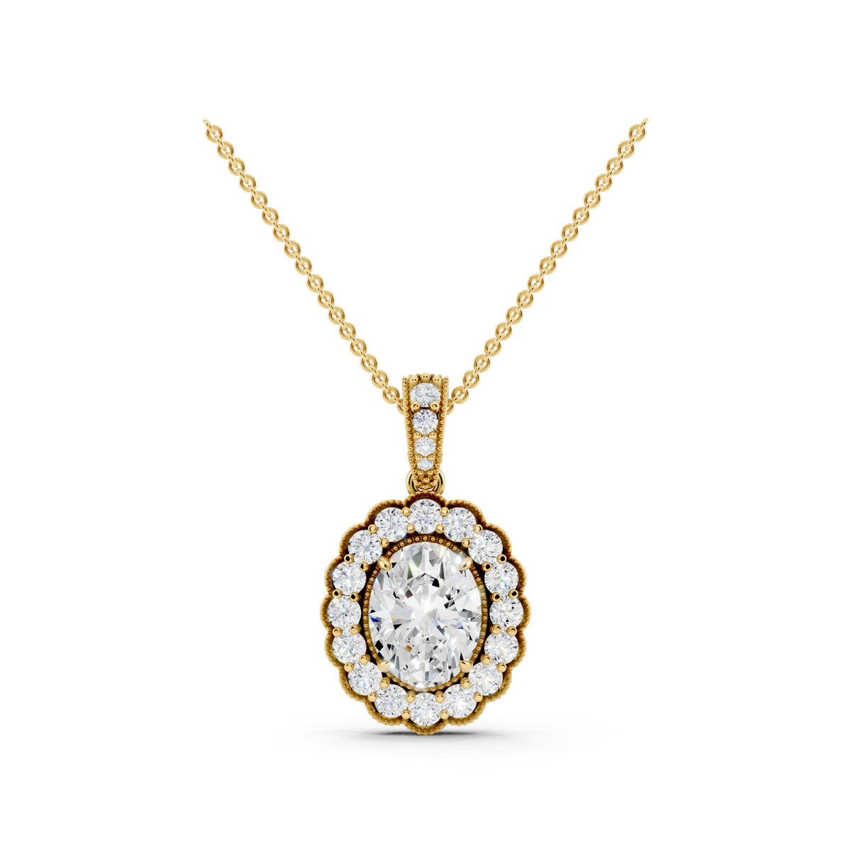 Minimal Lab Diamond Necklace - 14KT Gold