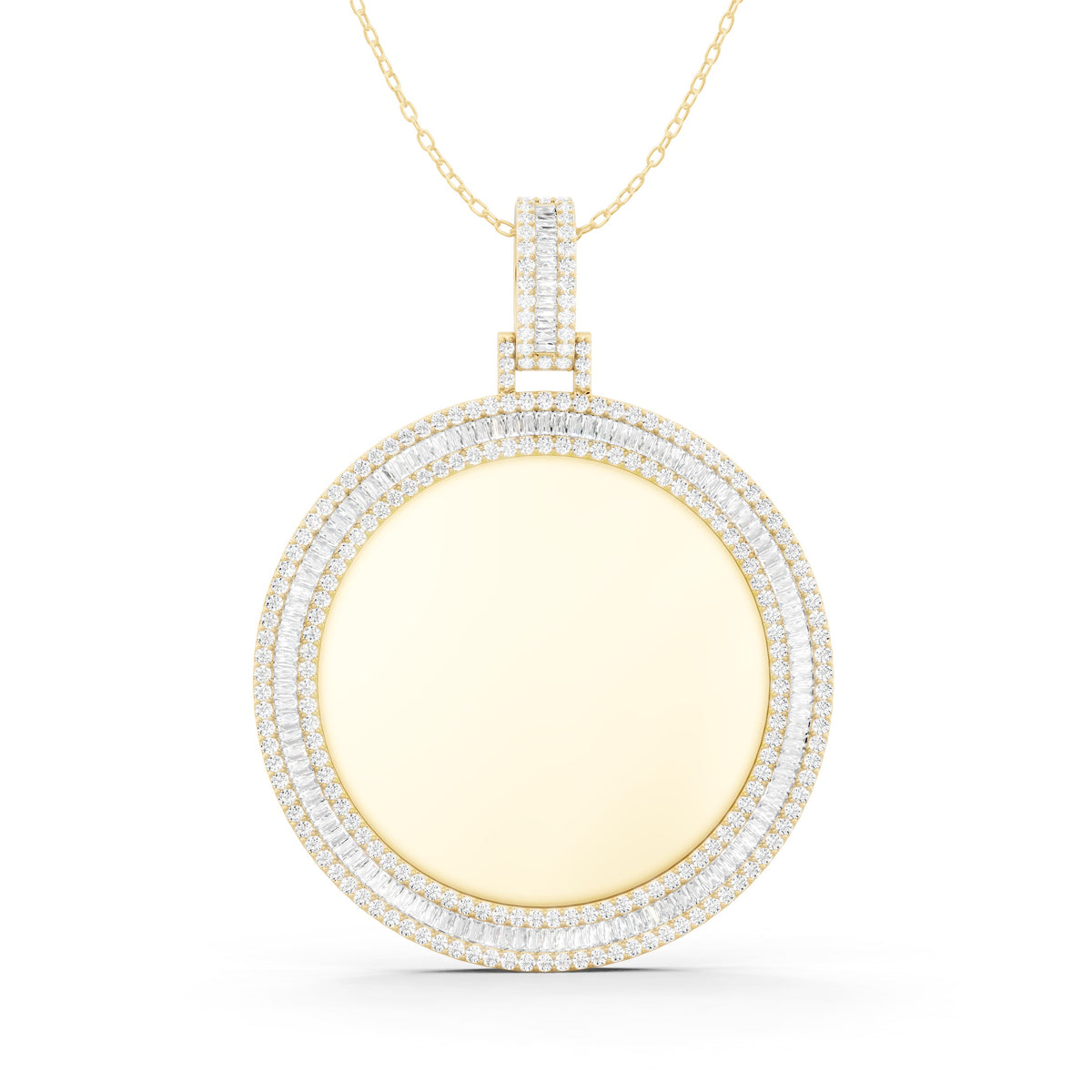 Multi Shape Diamond Statement Pendant - 10KT Gold