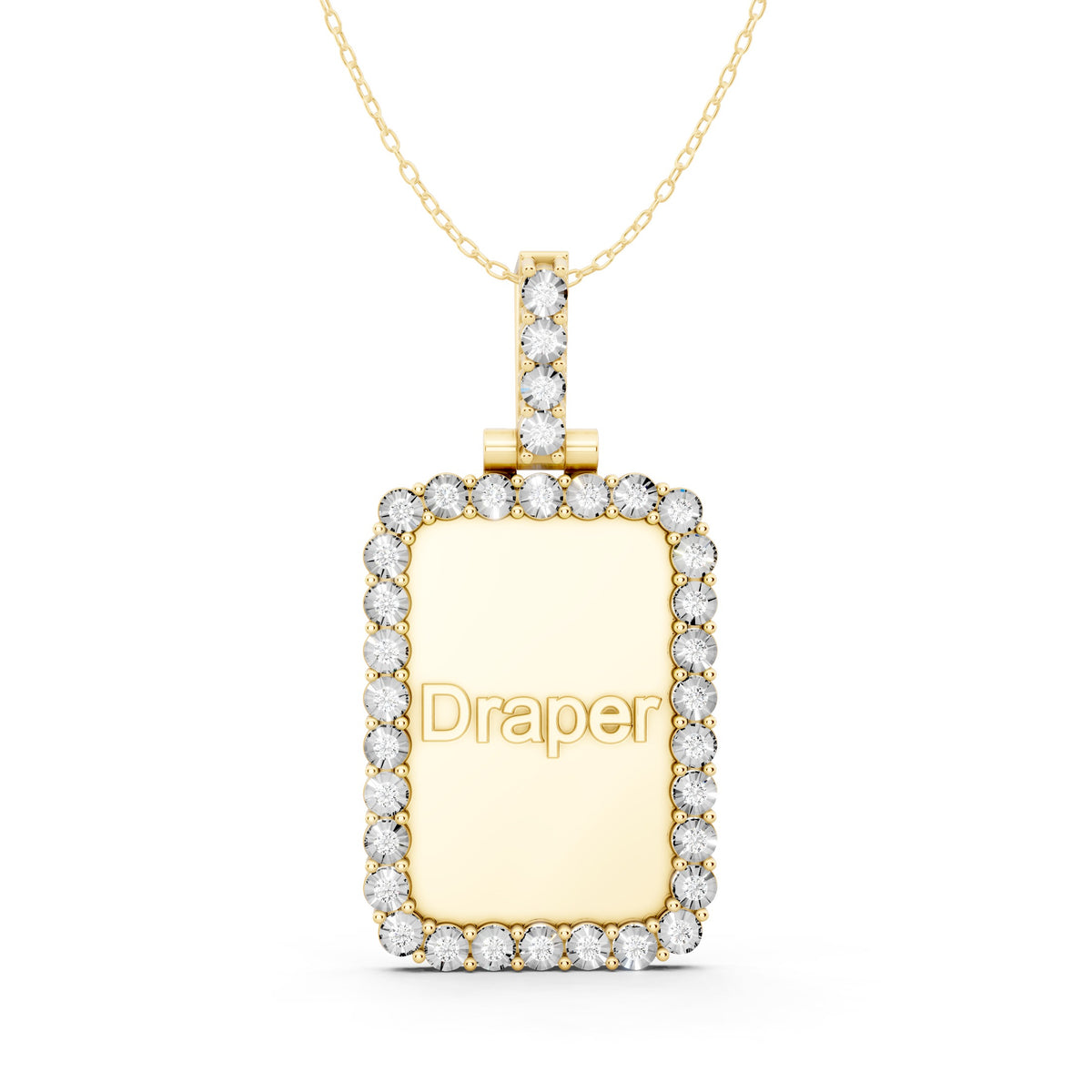 Classic Diamond Pendant - 10KT Gold
