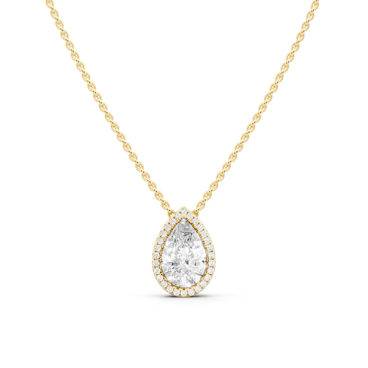 Diamond & Color Stone Pendant - 14KT Gold