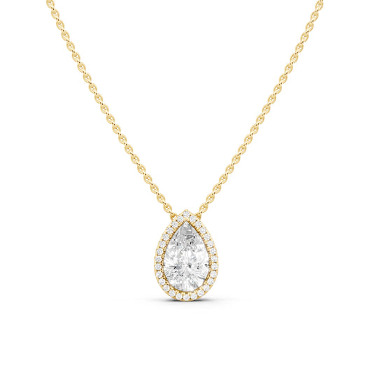 Diamond & Color Stone Pendant - 14KT Gold