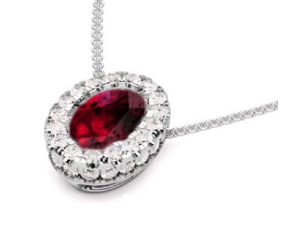Orchid Halo Crown Pendant - 14KT Gold