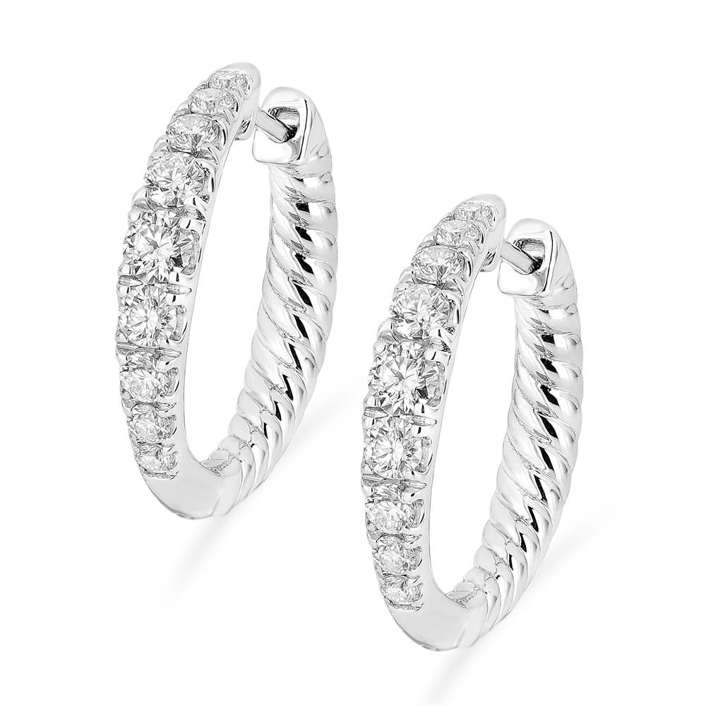 Lab-Grown Diamond Luxe Back Earrings - 14KT Yellow Gold