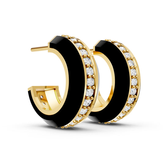 Classic CZ Silver Back Earrings - 925 Sterling Silver