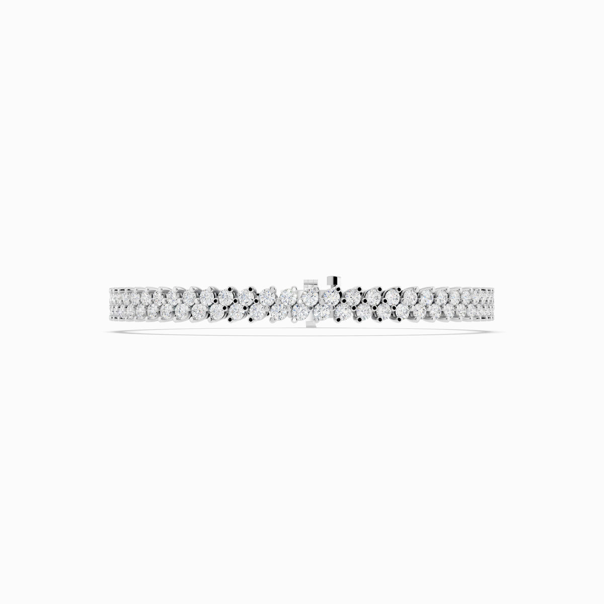 Lavinia Double Row Round Cut Bracelet