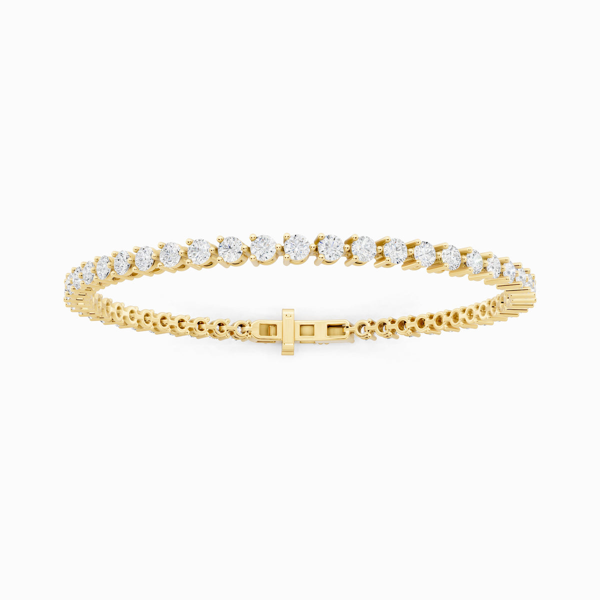 Calla Lily Round Cut Tennis Bracelet