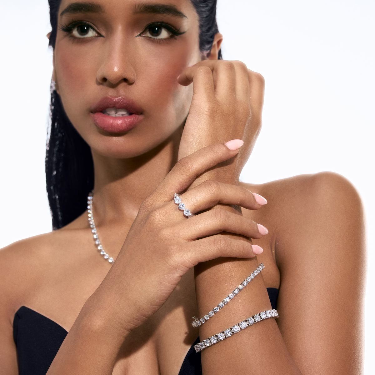 Erica Round Cut Tennis Bracelet