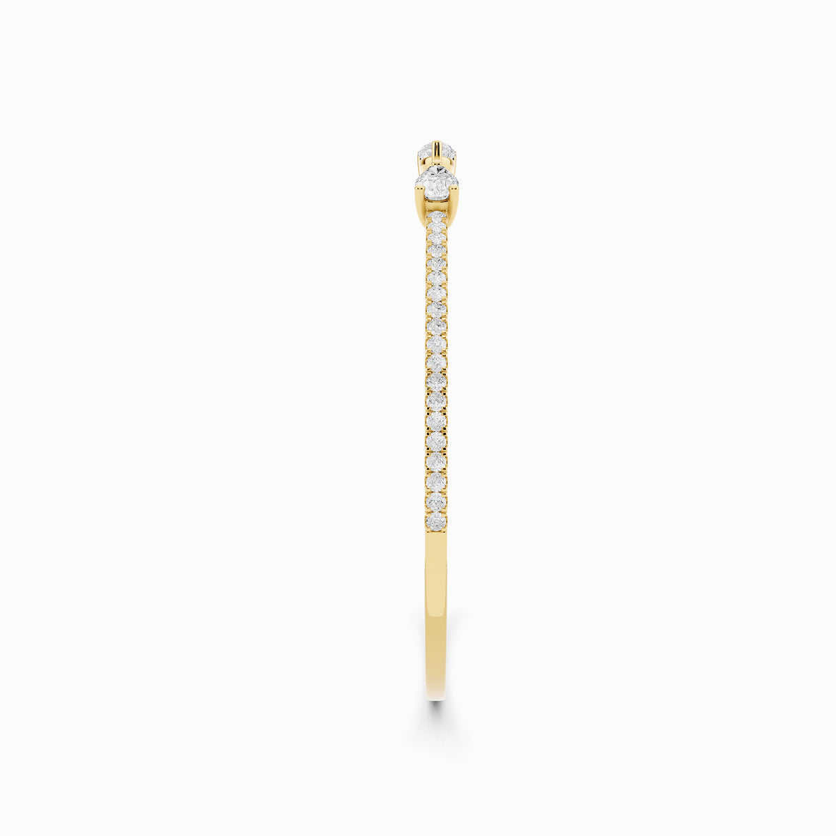 Trillium Pear Cut Open End Bracelet