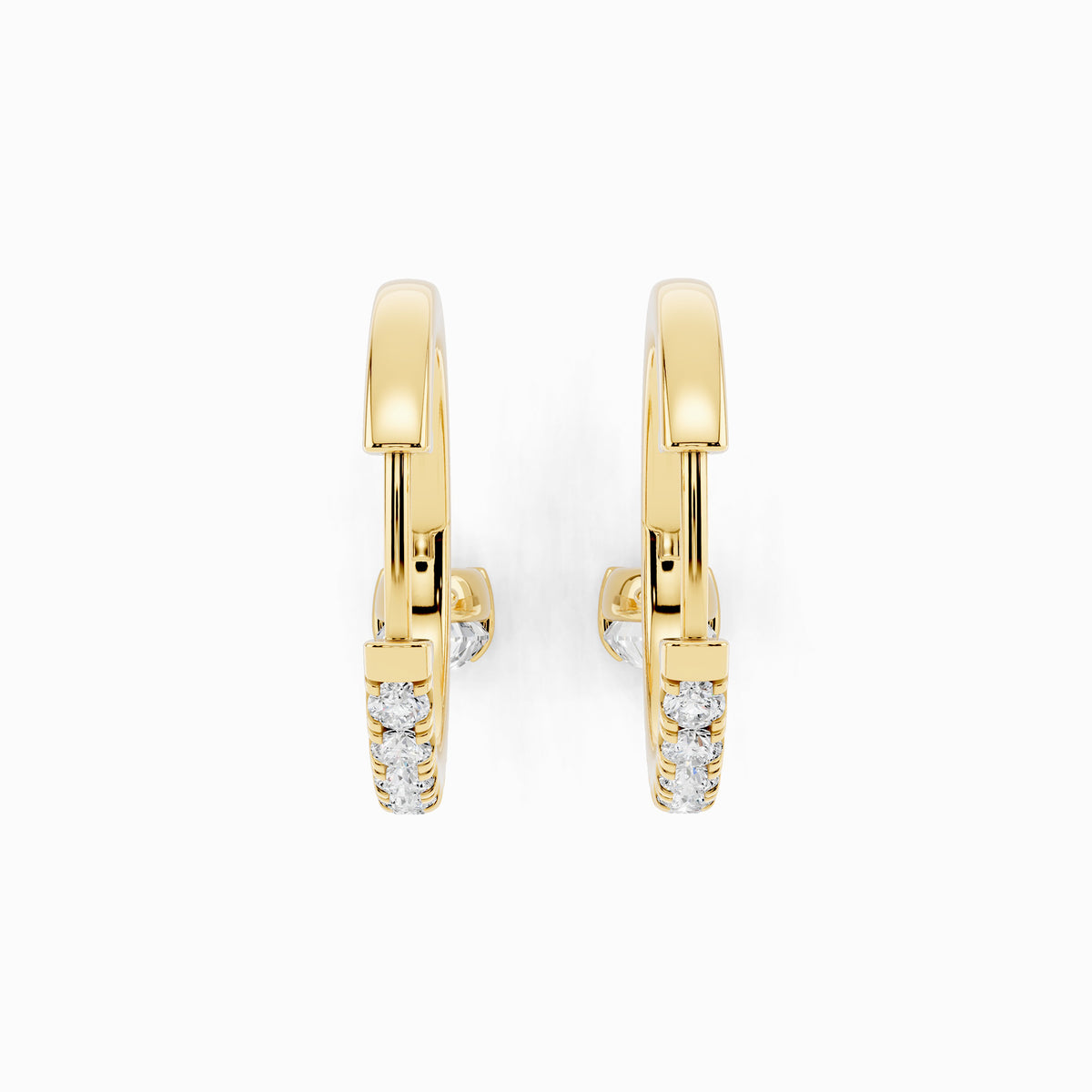 Bellis Pear Cut Hoop Earring
