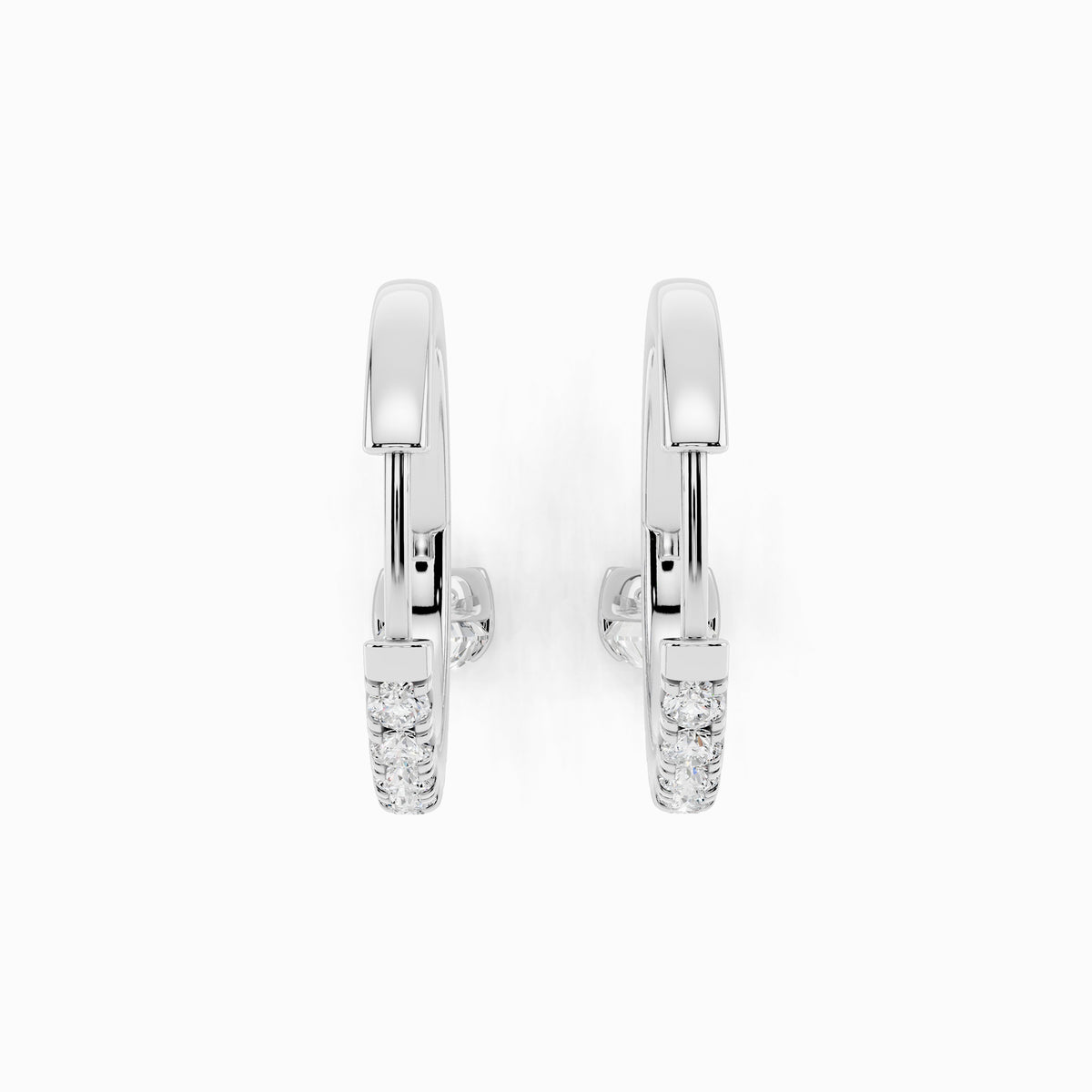 Bellis Pear Cut Hoop Earring