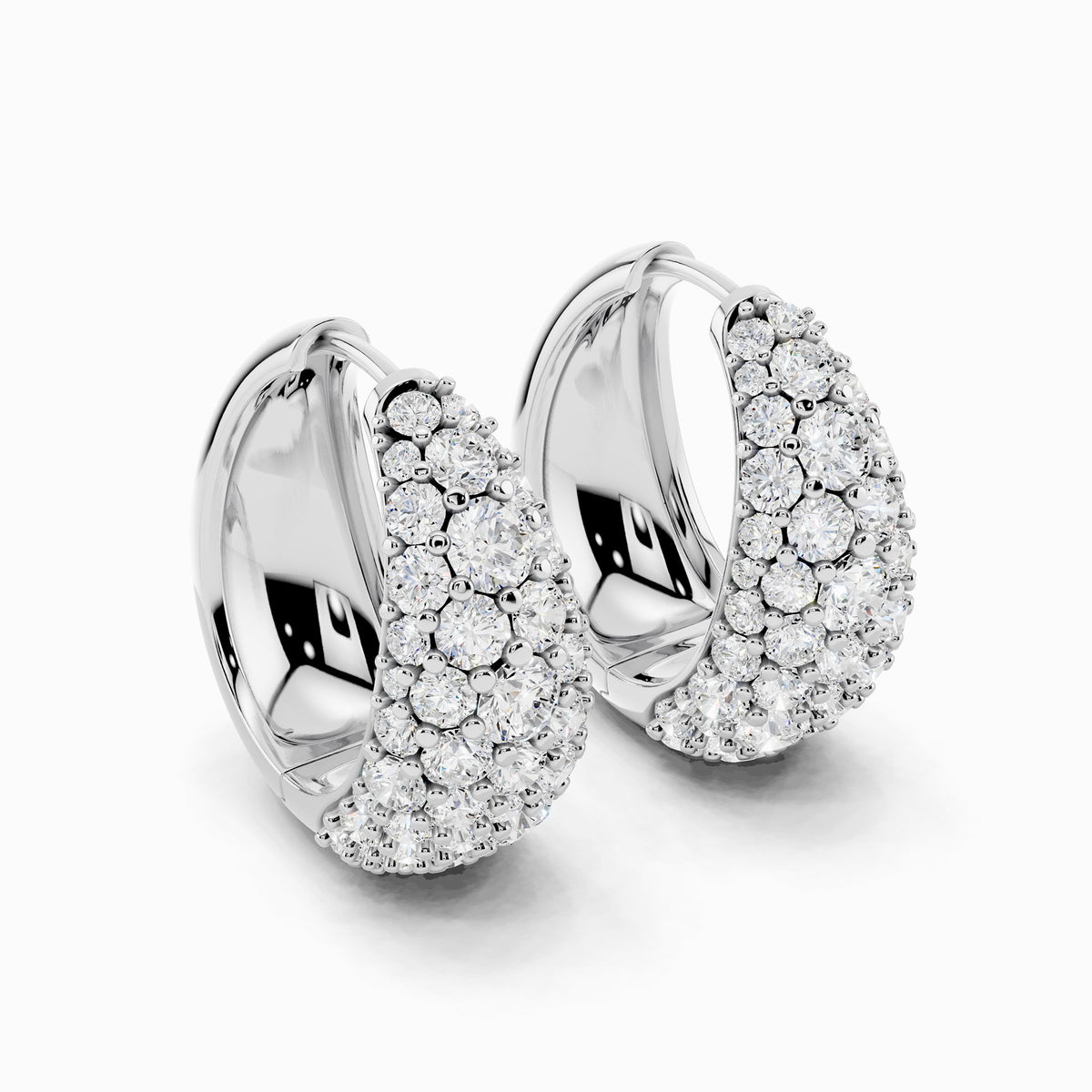 Linaria Round Cut Dome Earring