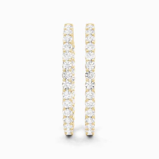 Ammi Round Cut Hoop Earring