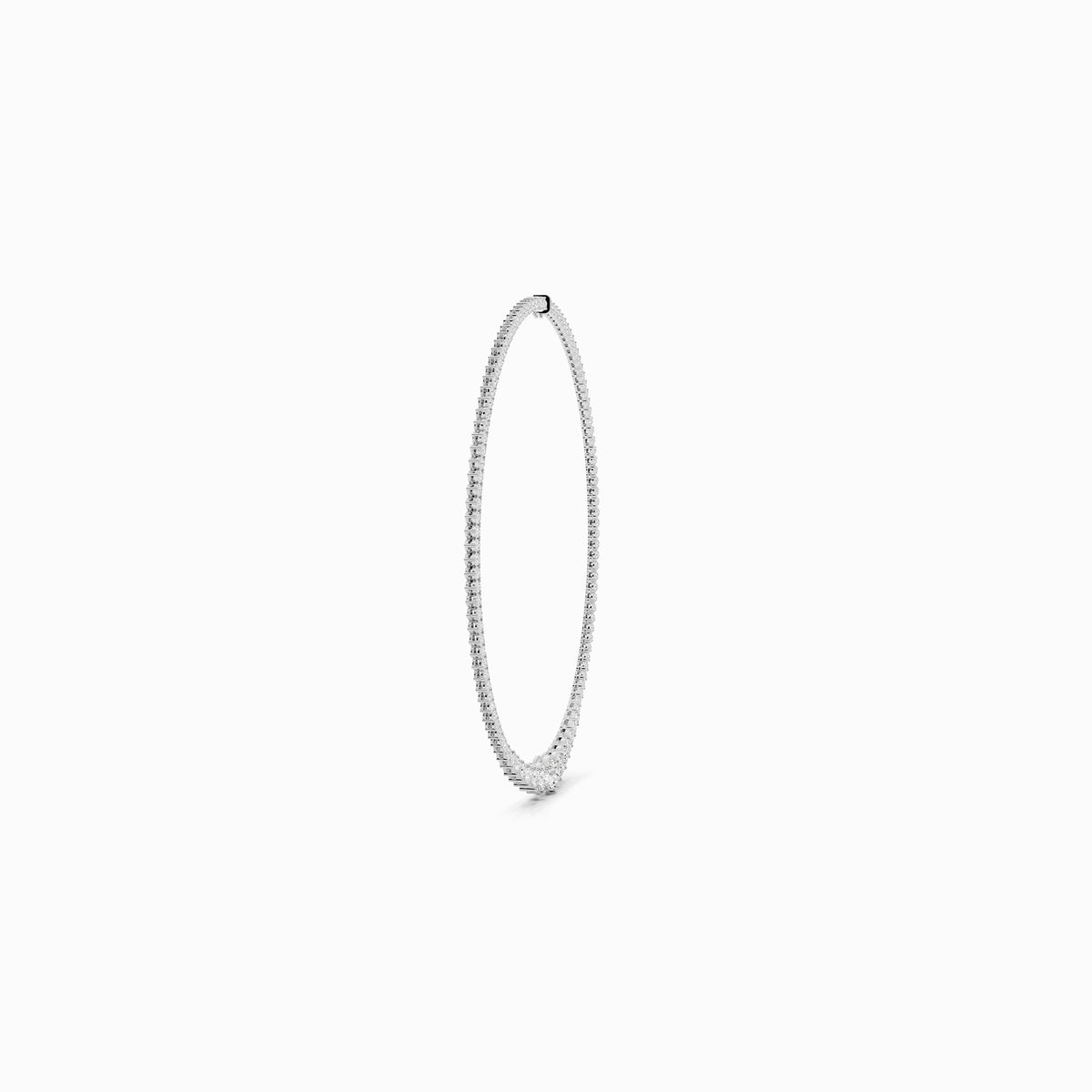 Celosia Round Cut Tennis Necklace