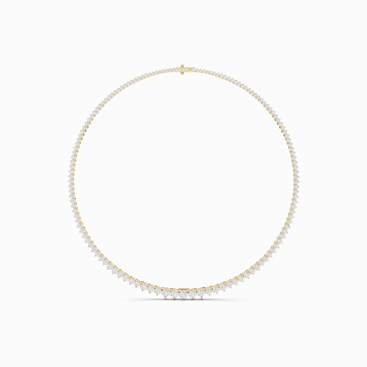 Gilia Round Cut Tennis Necklace