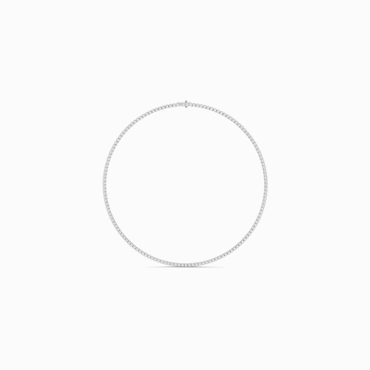 Salvia Round Cut Tennis Necklace