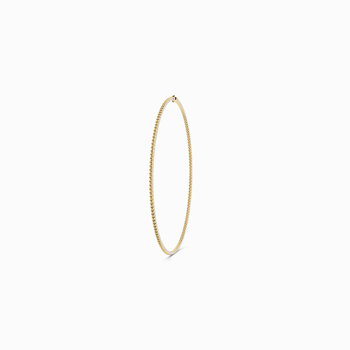 Salvia Round Cut Tennis Necklace