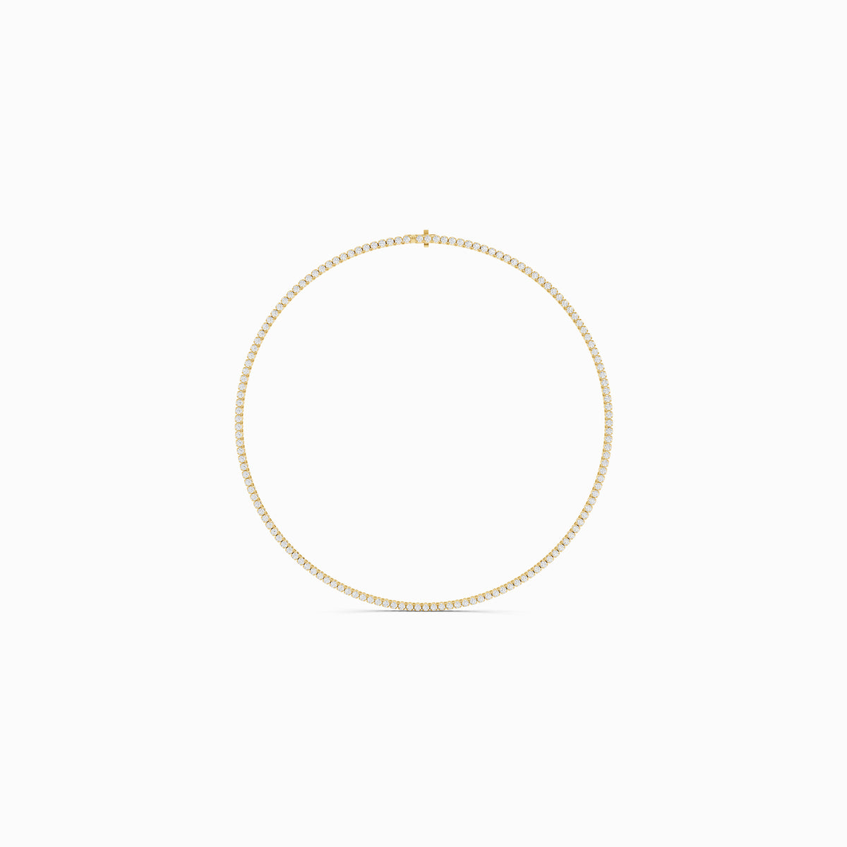 Salvia Round Cut Tennis Necklace