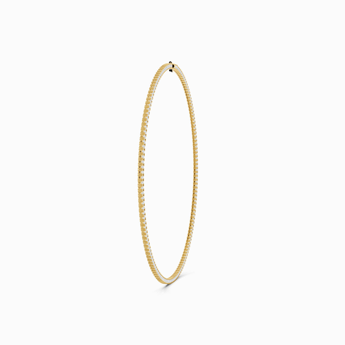 Malva Round Cut Tennis Necklace