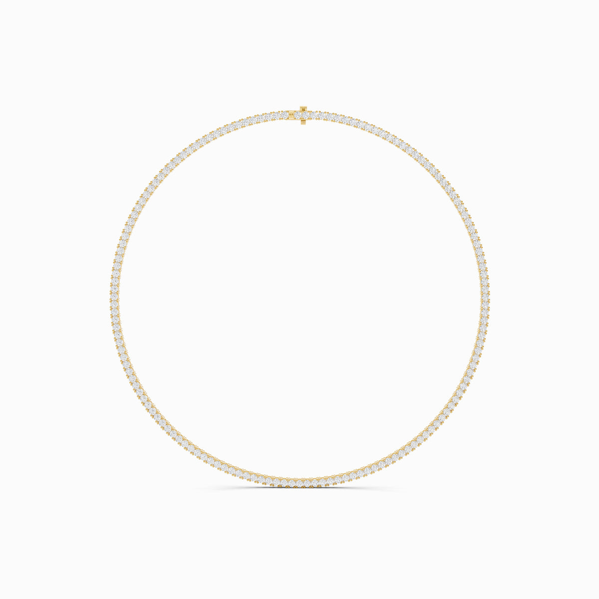 Malva Round Cut Tennis Necklace