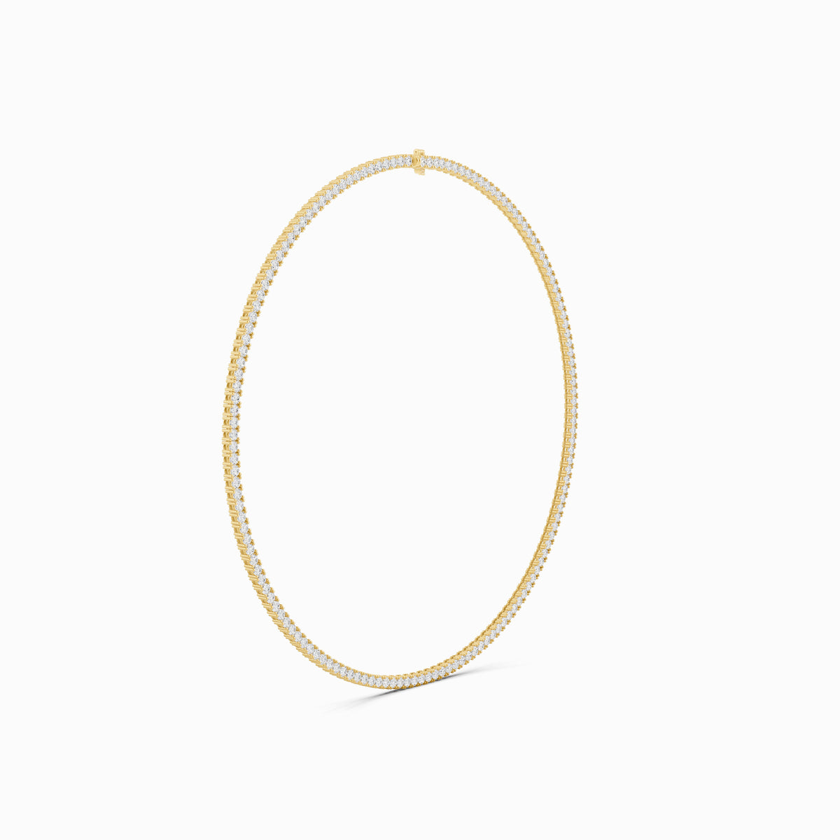 Malva Round Cut Tennis Necklace