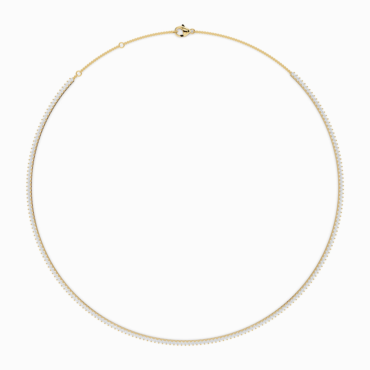 Eglantine Round Cut Tennis Necklace