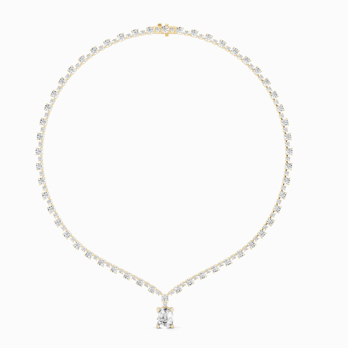 Valeriana Cushion Cut Necklace