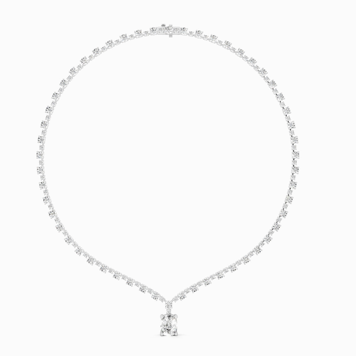 Valeriana Cushion Cut Necklace
