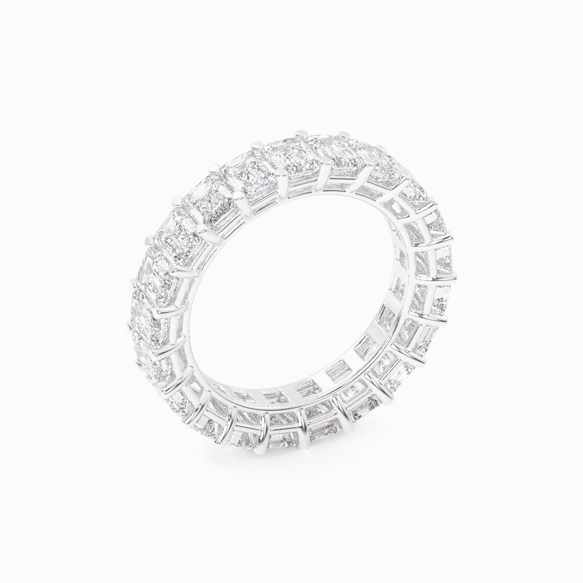 Floréa Eternity Emerald Cut Wedding Ring