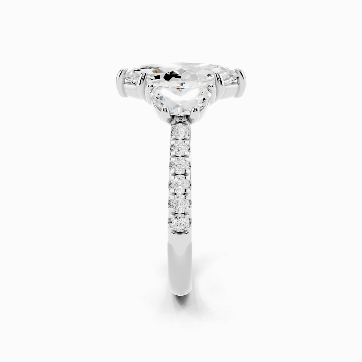 Zyla Marquise Cut Three Stone Engagement Ring