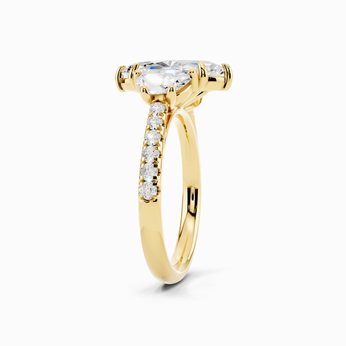 Zyla Marquise Cut Three Stone Engagement Ring