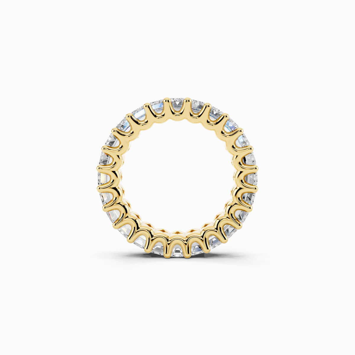 Lantana Emerald Cut Eternity Wedding Ring