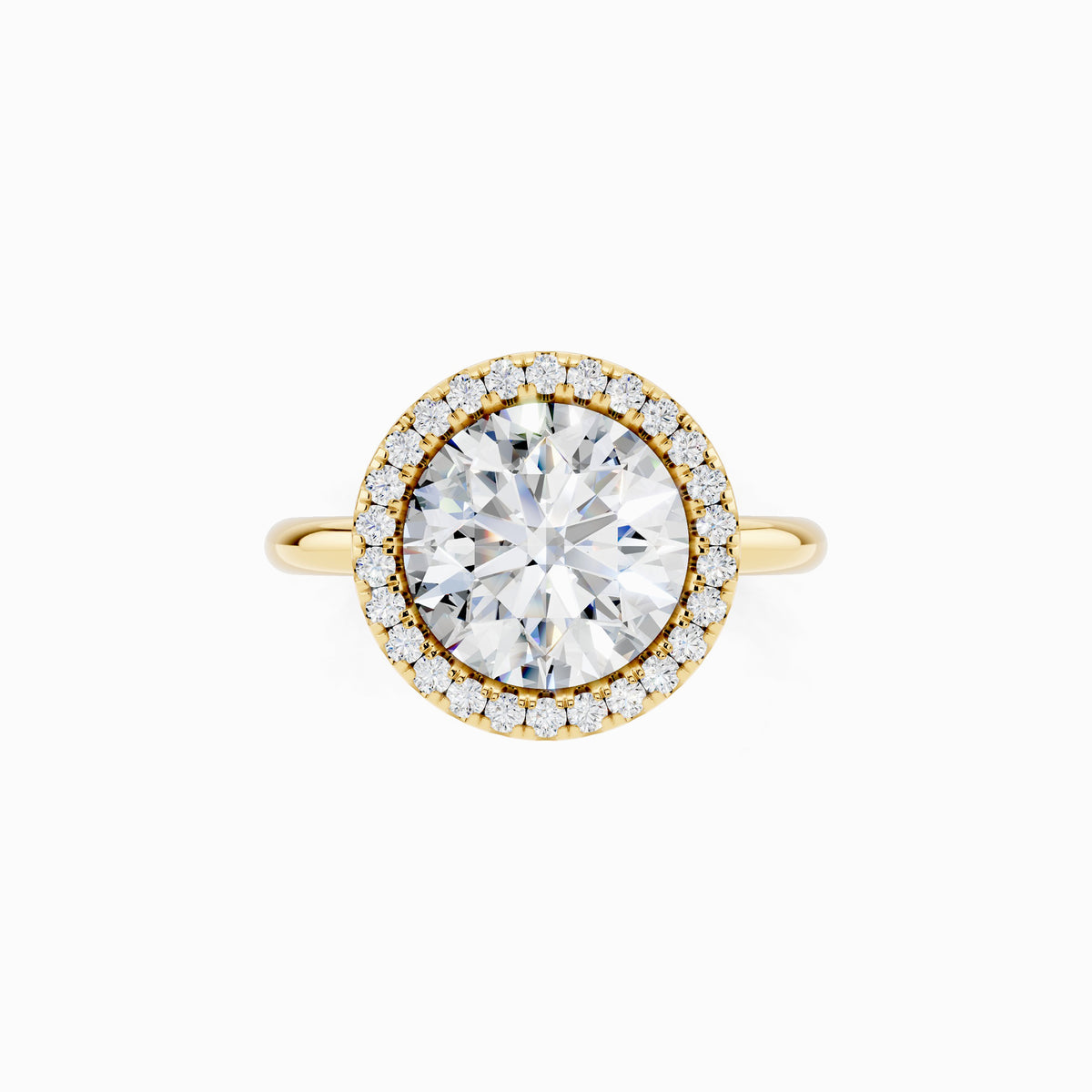 Marilla Round Cut Halo Engagement Ring