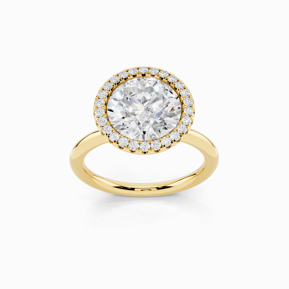 Marilla Round Cut Halo Engagement Ring