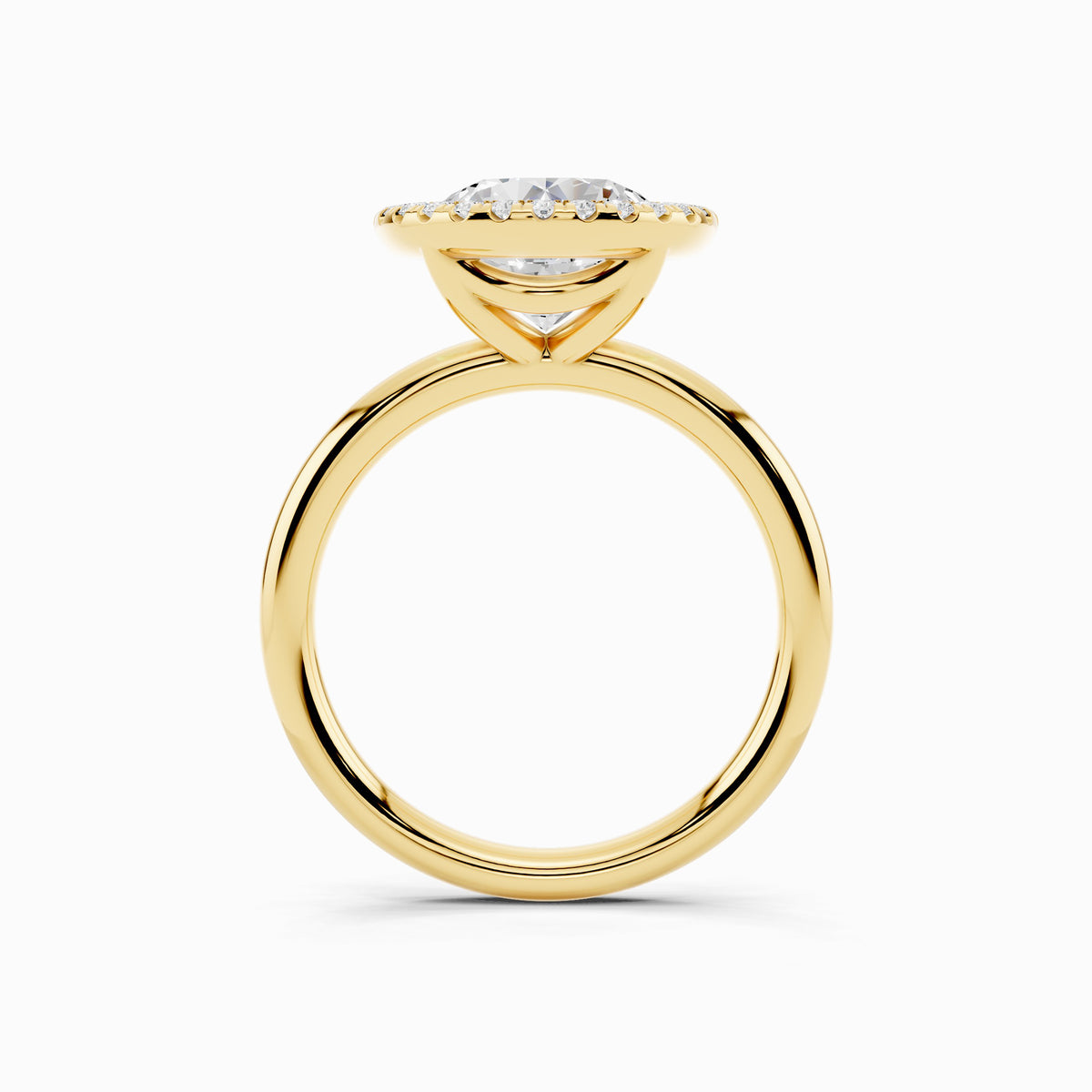 Marilla Round Cut Halo Engagement Ring