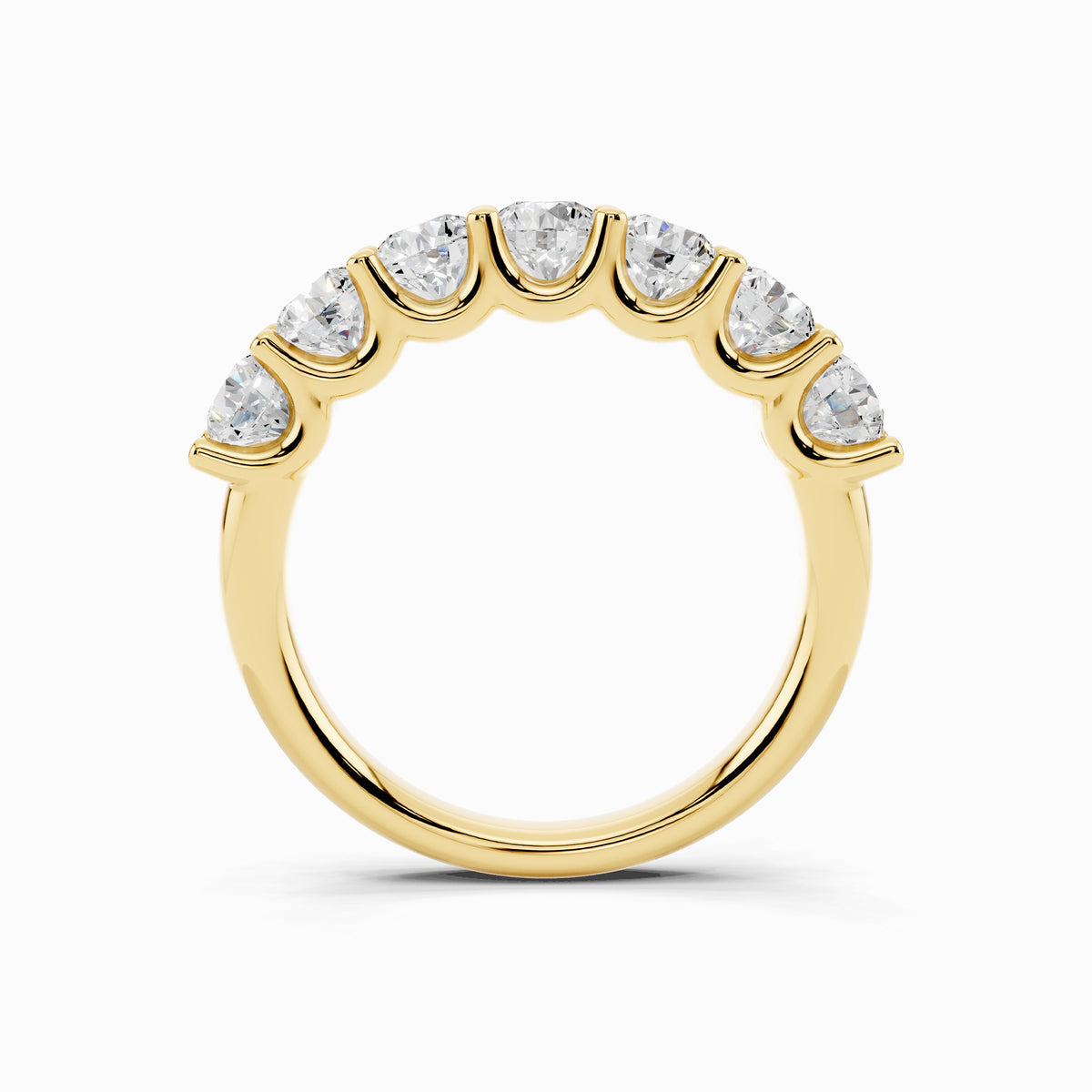 Arali Seven Stone 1.5 Carat Round Cut Wedding Ring