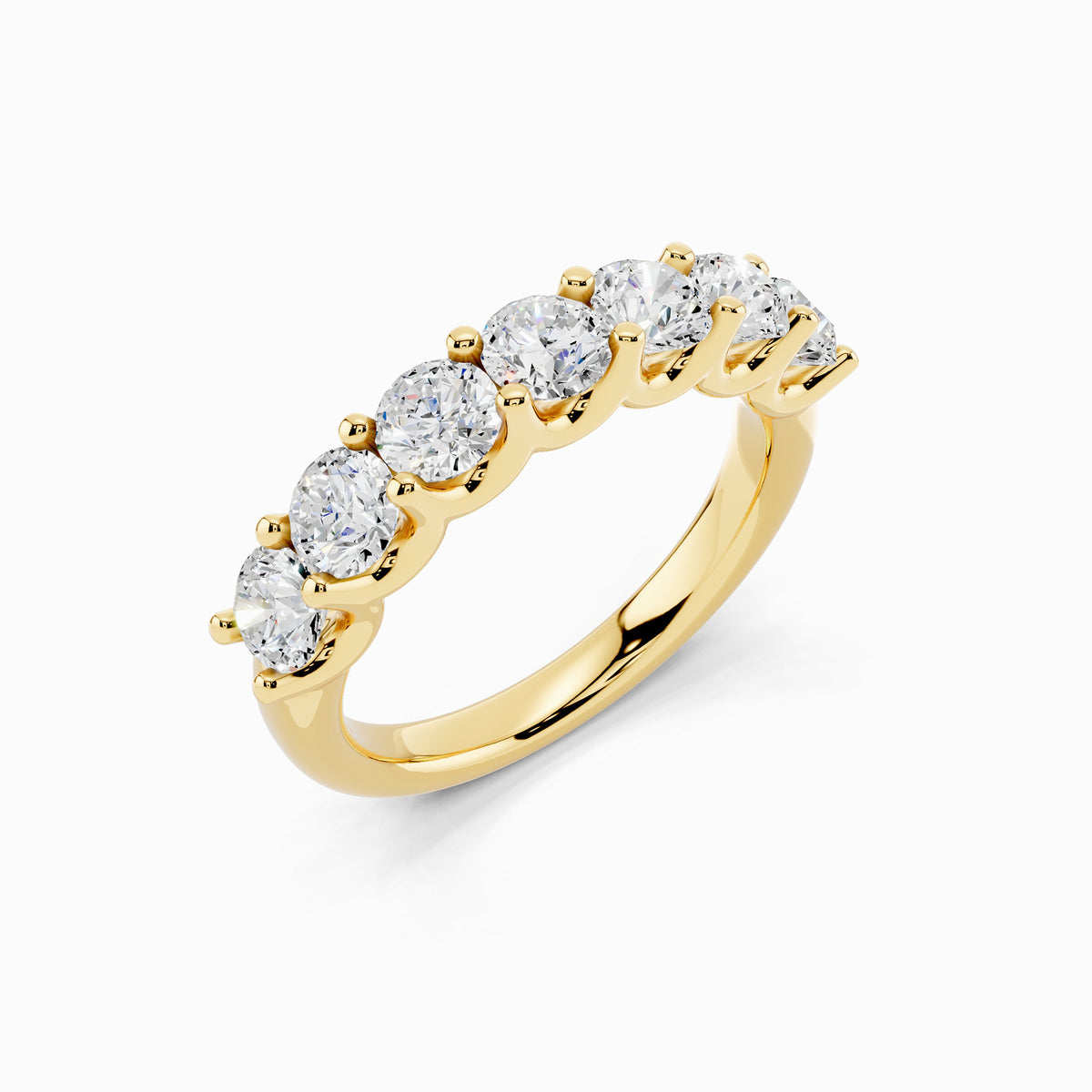 Arali Seven Stone 1.75 Carat Round Cut Wedding Ring