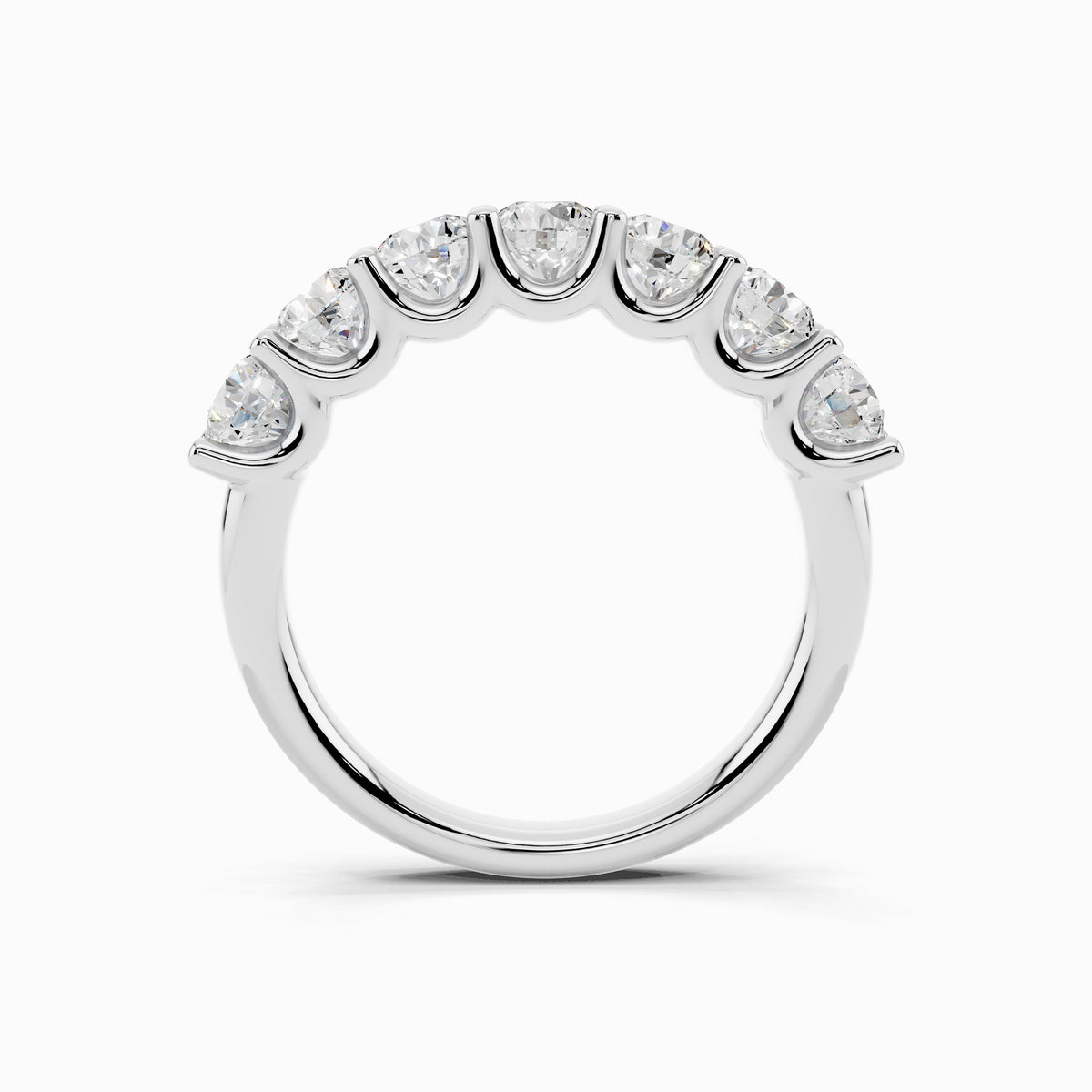 Arali Seven Stone 1.5 Carat Round Cut Wedding Ring