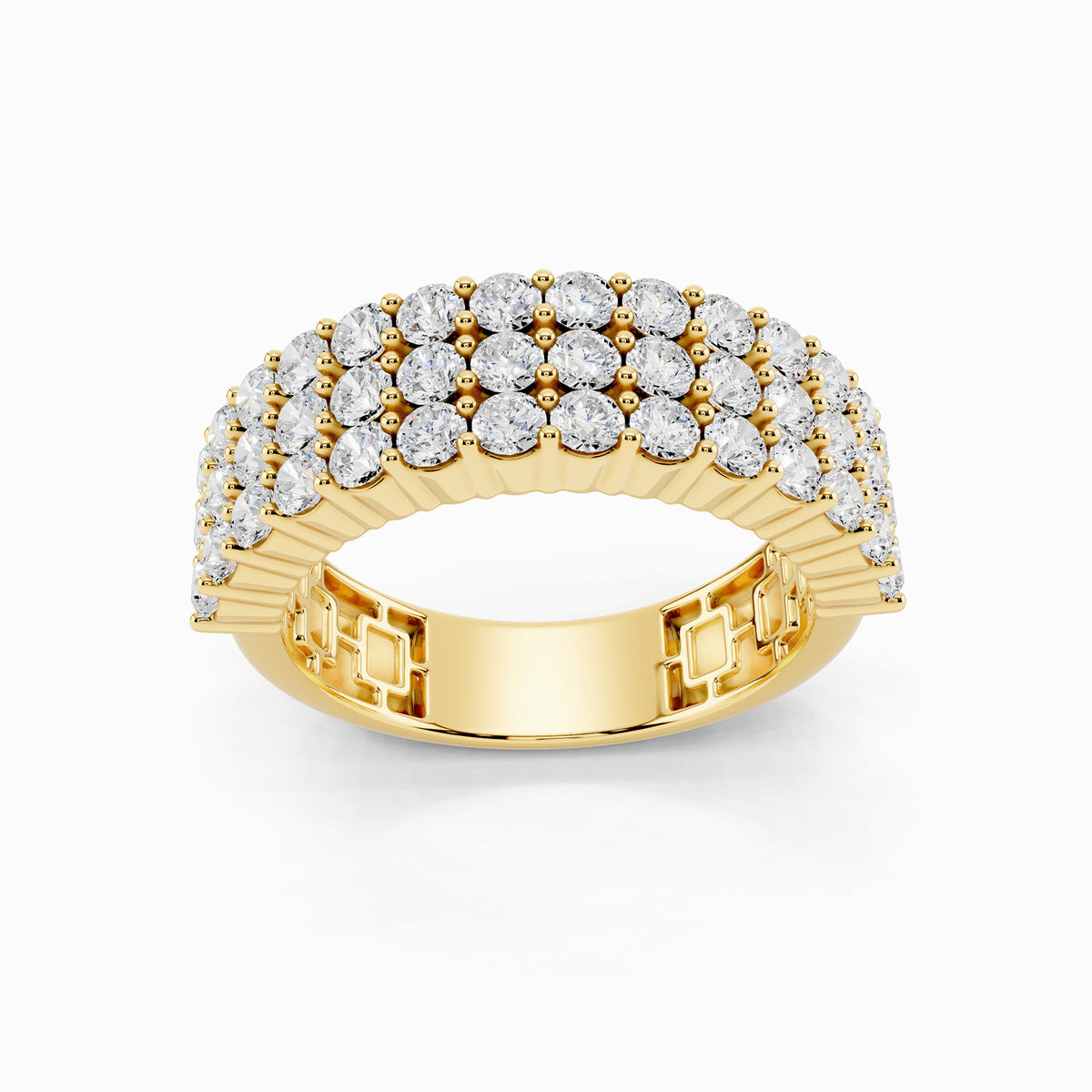 Winika Half Eternity Round Cut Wedding Ring