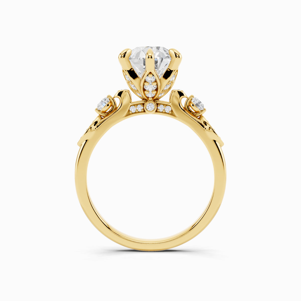 Violet Pear Cut Engagement Ring