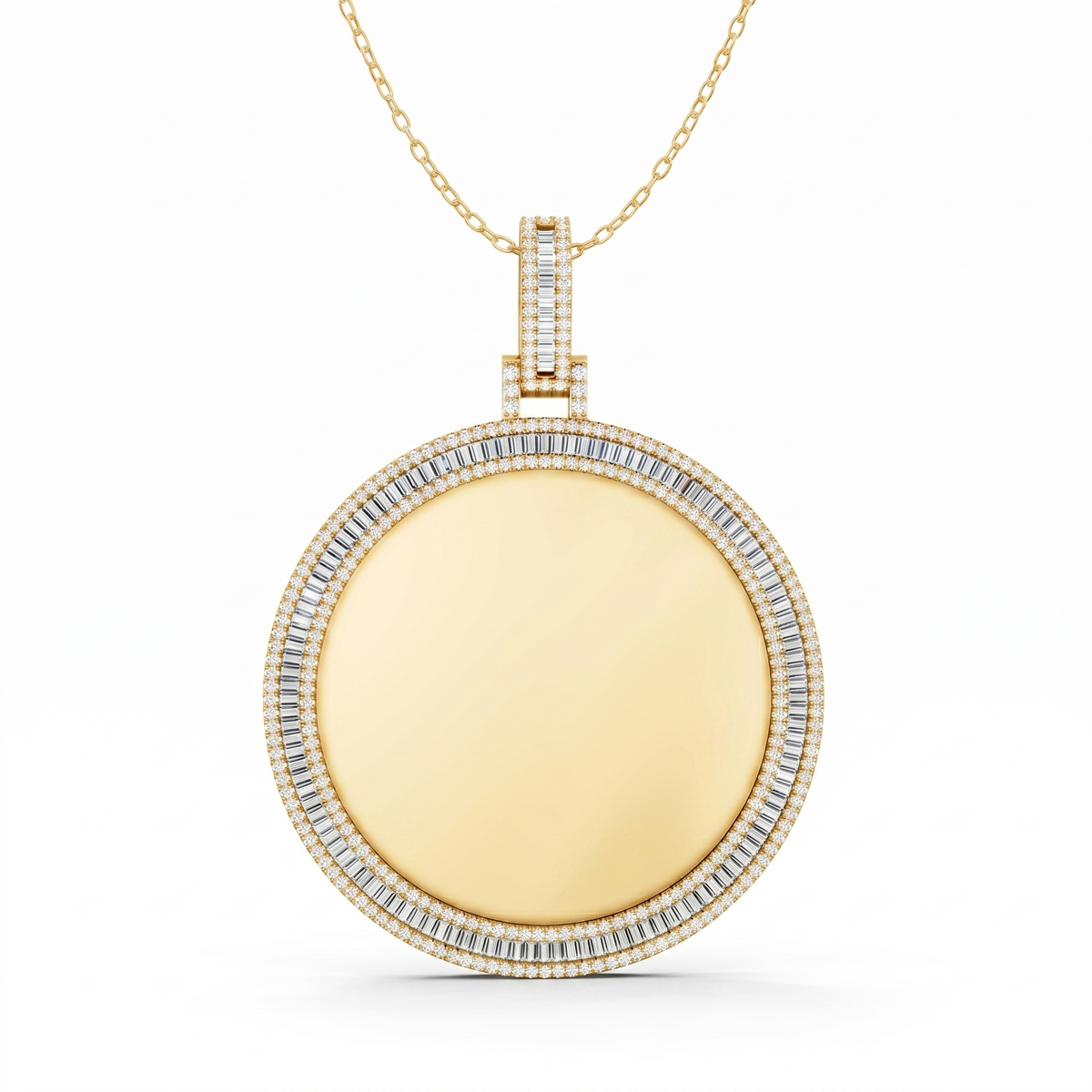 Multi Shape Diamond Pendant 501359p - Yellow Gold